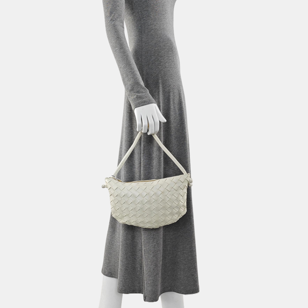 Lambskin Shoulder Bag White