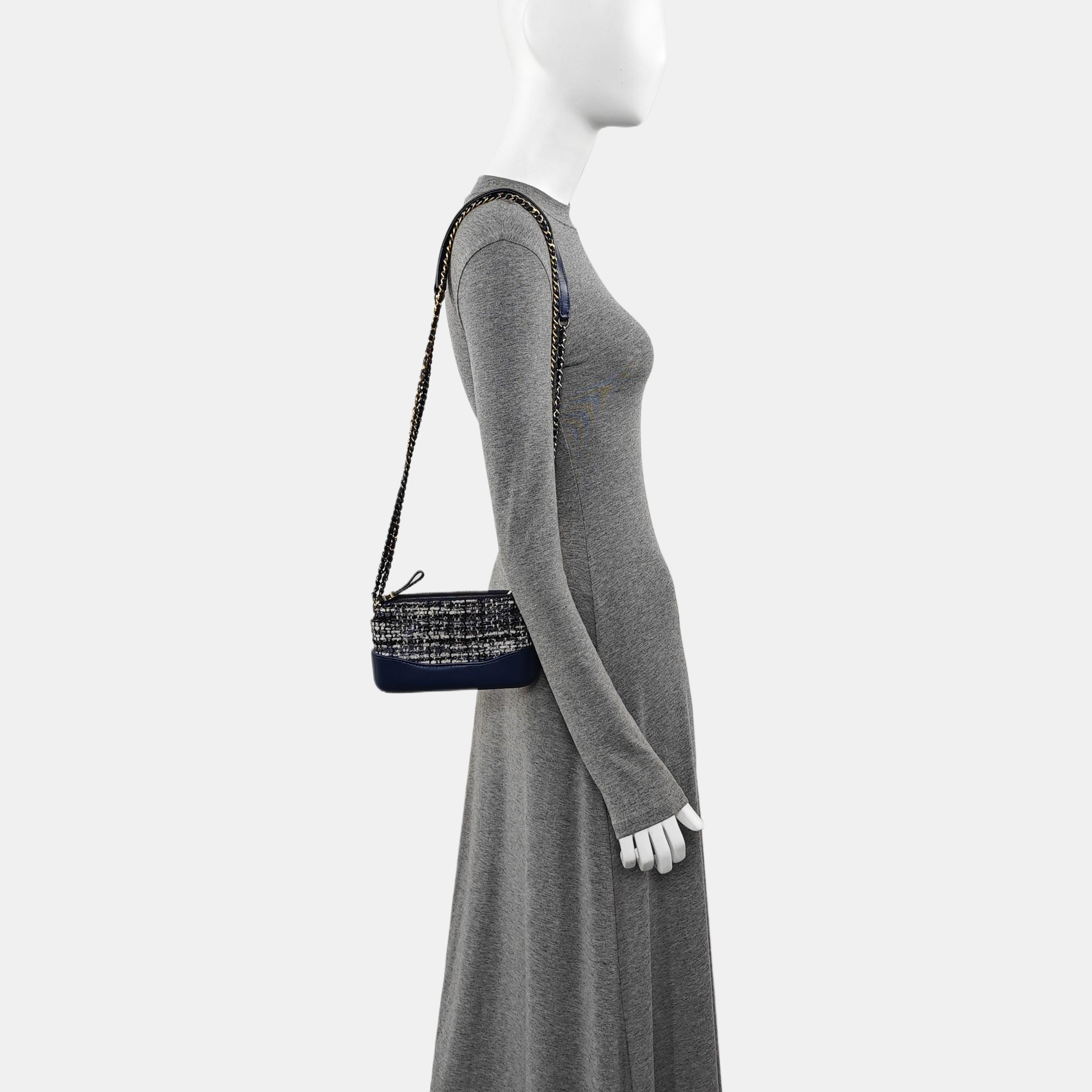GABRIELLE Mini Quilted Calfskin Blue