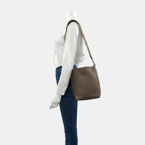 SANGLE Small Calfskin Gray