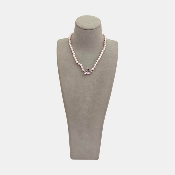 Metal Pink Necklace