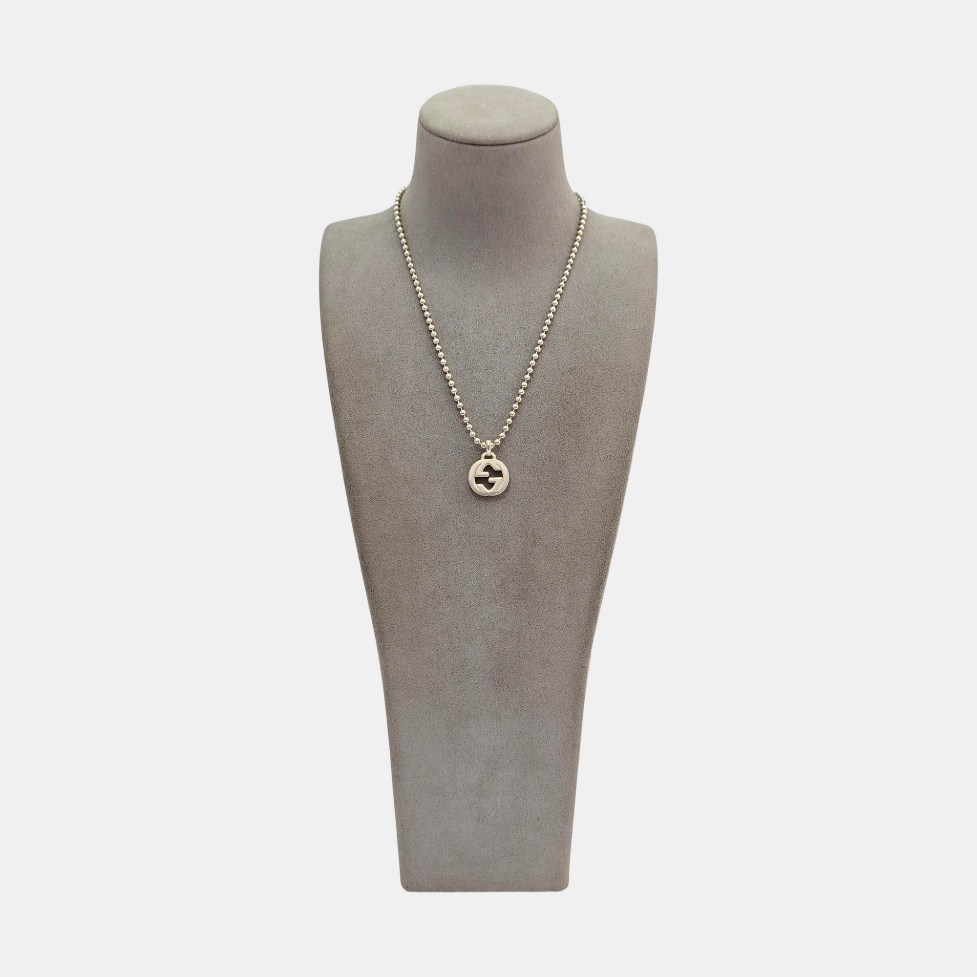 Interlocking G 925 Sterling Silver Necklace