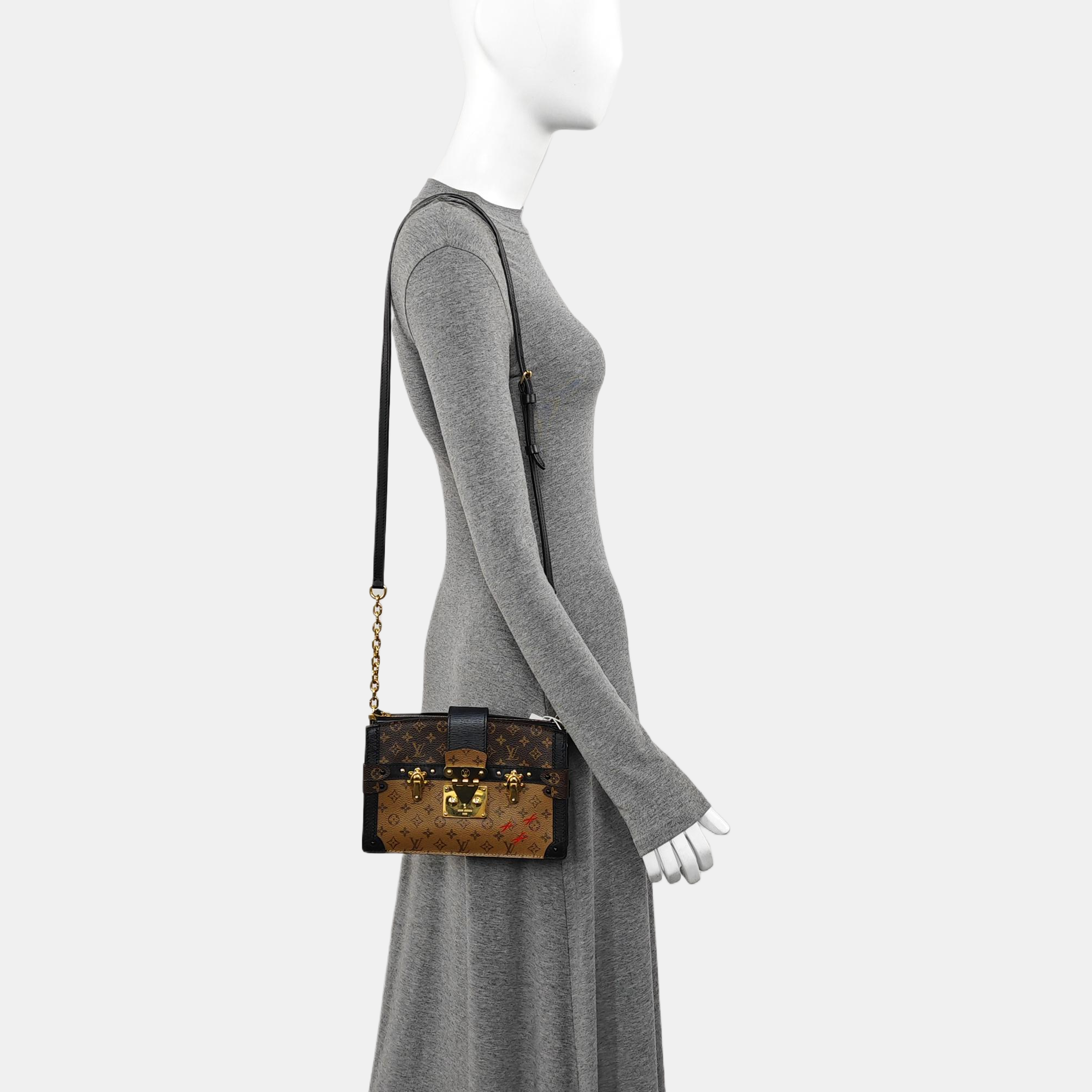 TRUNK Monogram Coated Canvas Brown