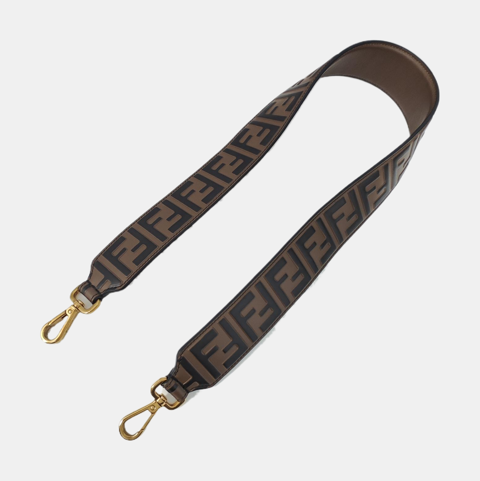 Fur Bag Strap Brown