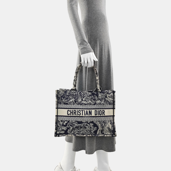 Book Tote Medium Canvas Blue