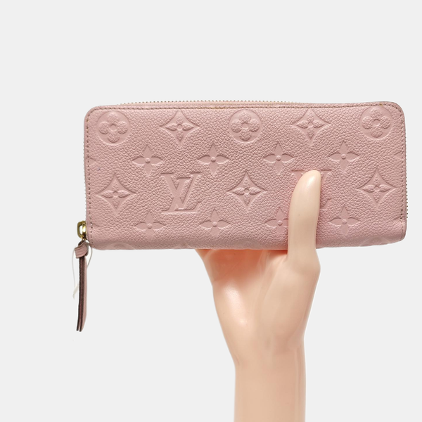 CLÉMENCE Monogram Calfskin Pink Wallet