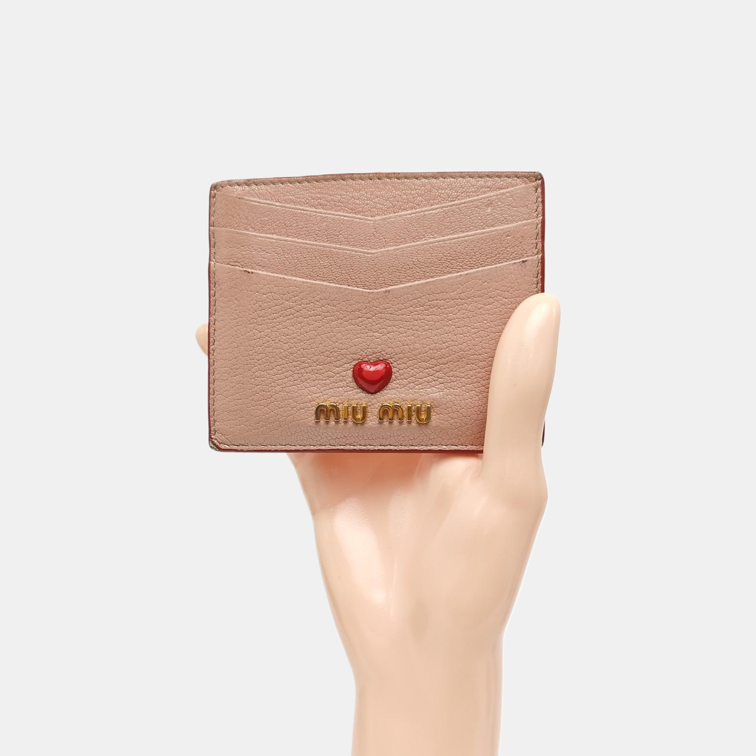 Love Lambskin Pink Card Holder