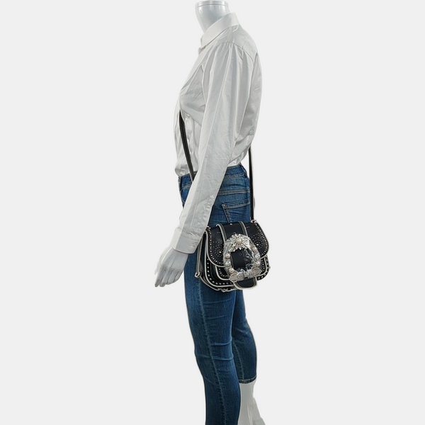 Miu Lady Calfskin Black