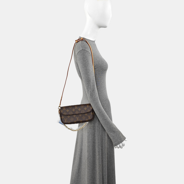 IVY Monogram Coated Canvas Brown