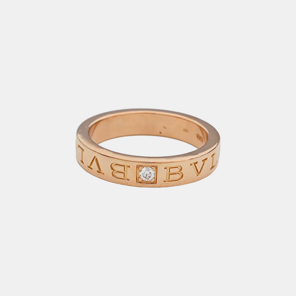 B.ZERO1 18k Rose Gold Ring EU 55