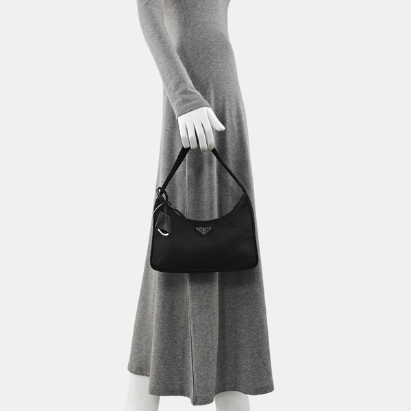 Authenticated pre-owned  Re-Edition2005 Mini Nylon Black - Tote Bag at Looply