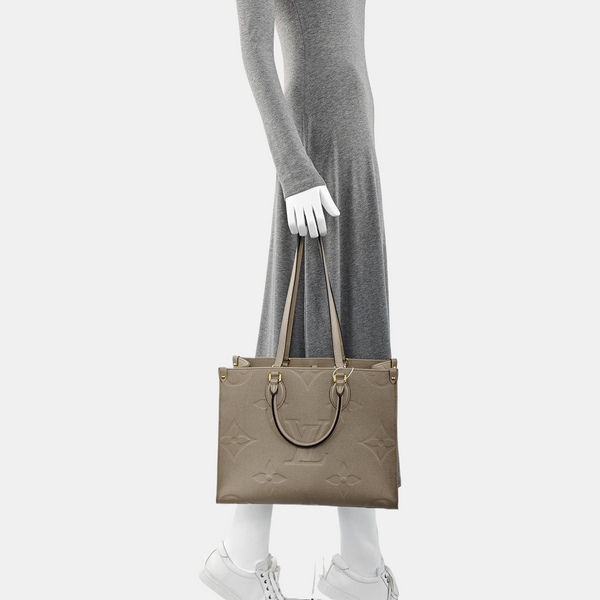 ONTHEGO MM Monogram Calfskin Gray