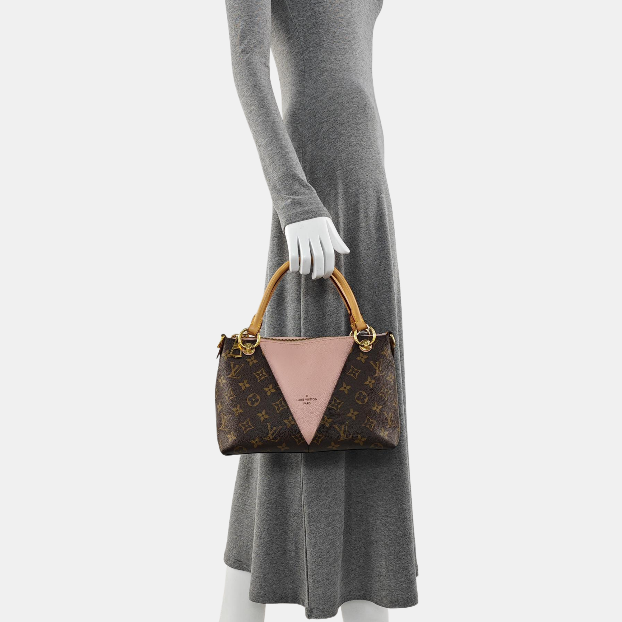 V TOTE BB Monogram Coated Canvas Pink