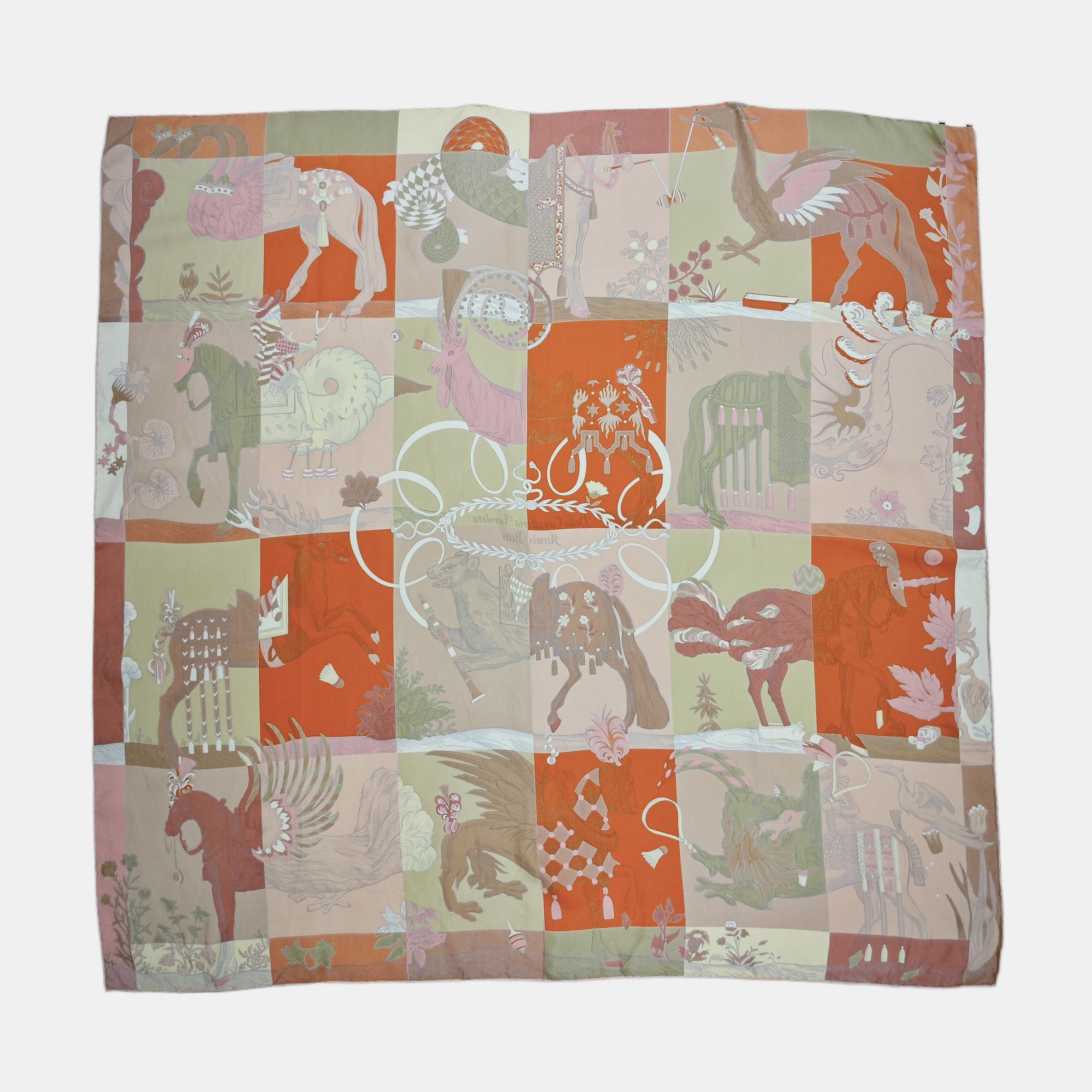 Mulberry Silk Silk Scarf Orange