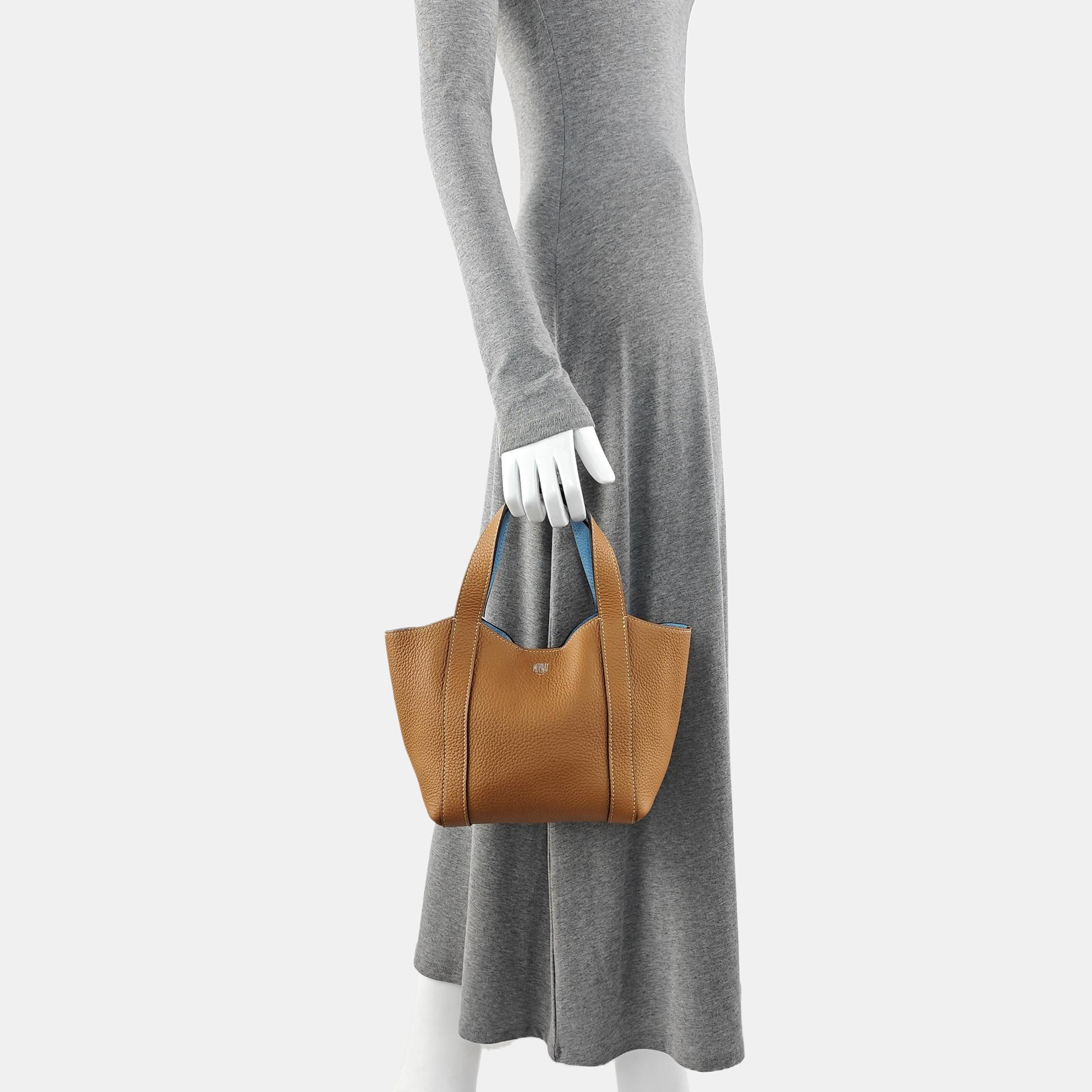 Calfskin Tote Bag Brown