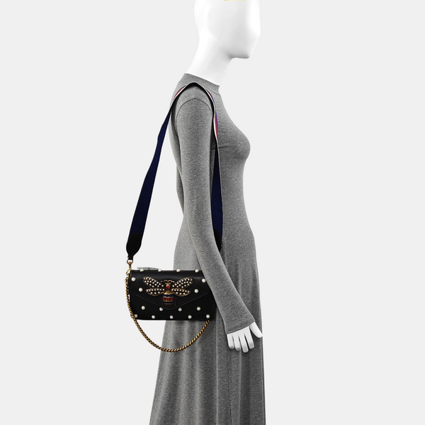 Queen Margaret Mini Calfskin Black