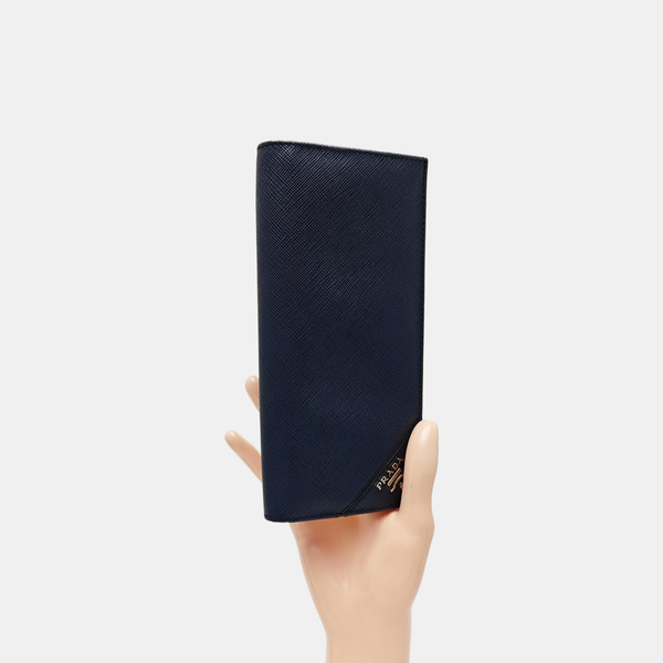 Saffiano Calfskin Wallet Blue