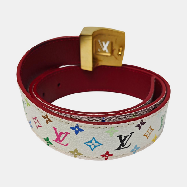 Coated Canvas Belt White