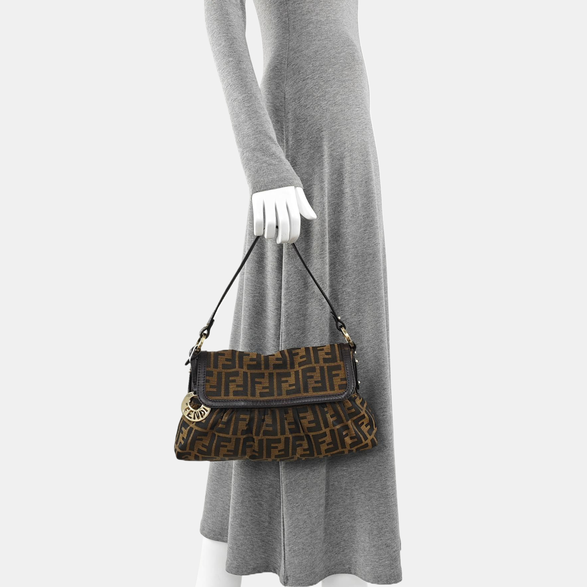 Canvas Shoulder Bag Brown