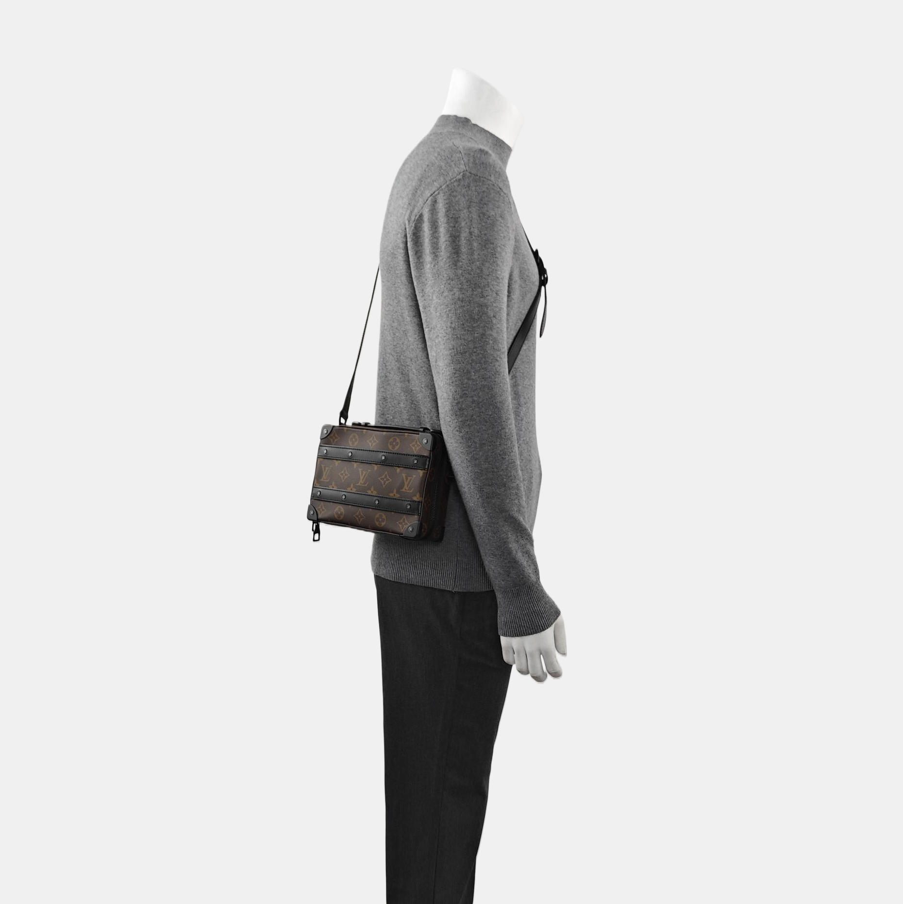 SOFT TRUNK Monogram Coated Canvas Brown