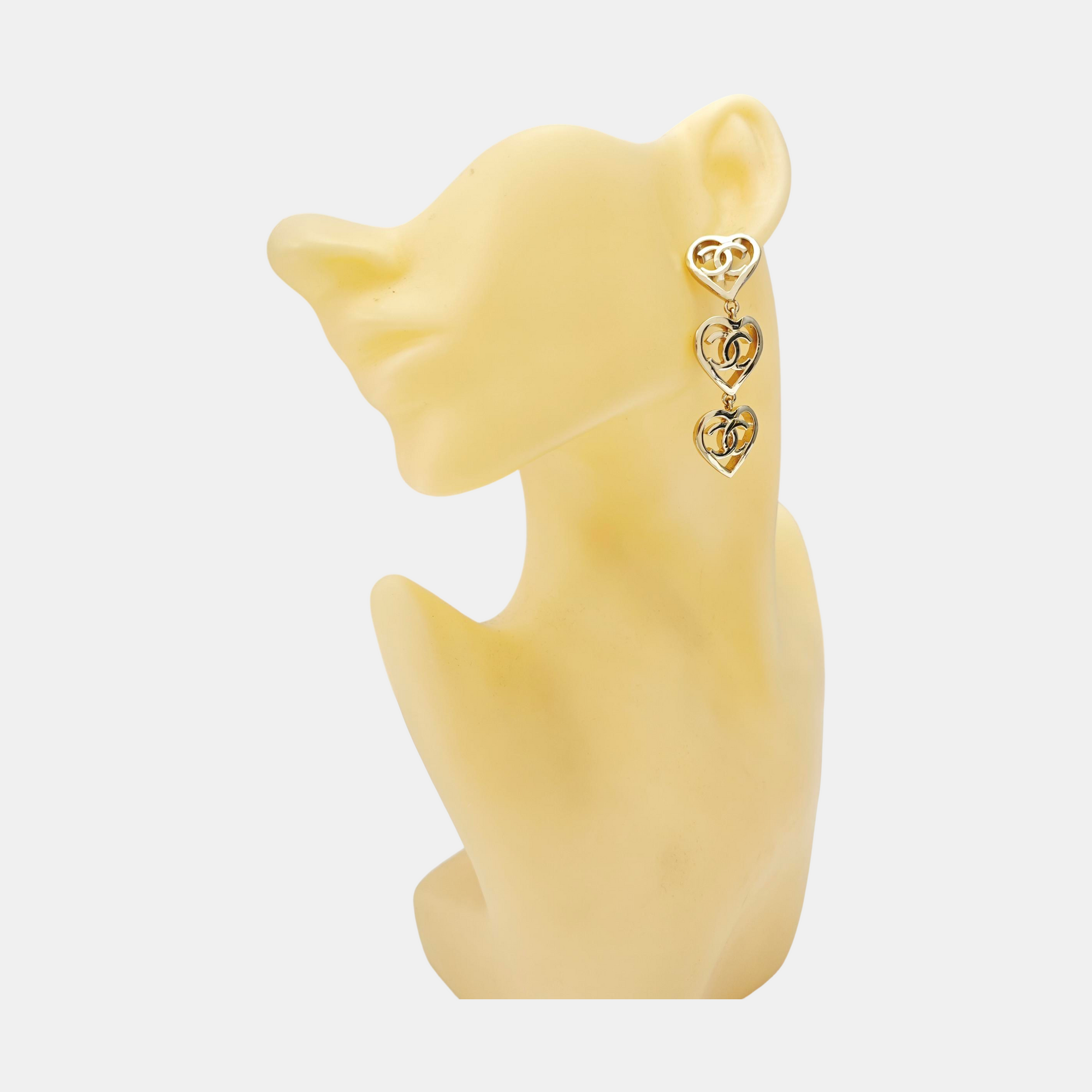 Metal Gold Stud Earrings