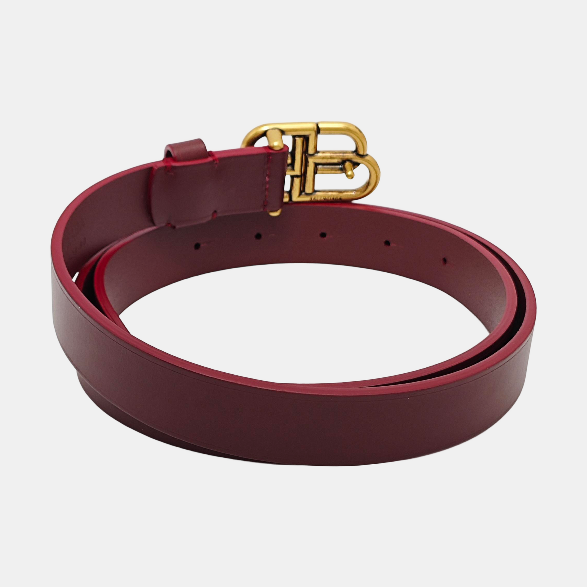 Leather Belt Red