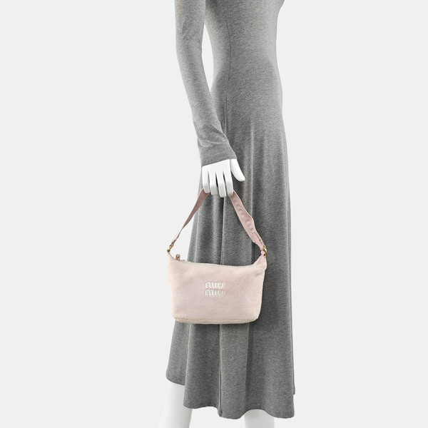 Fabric Top Handle Bag Mini Pink