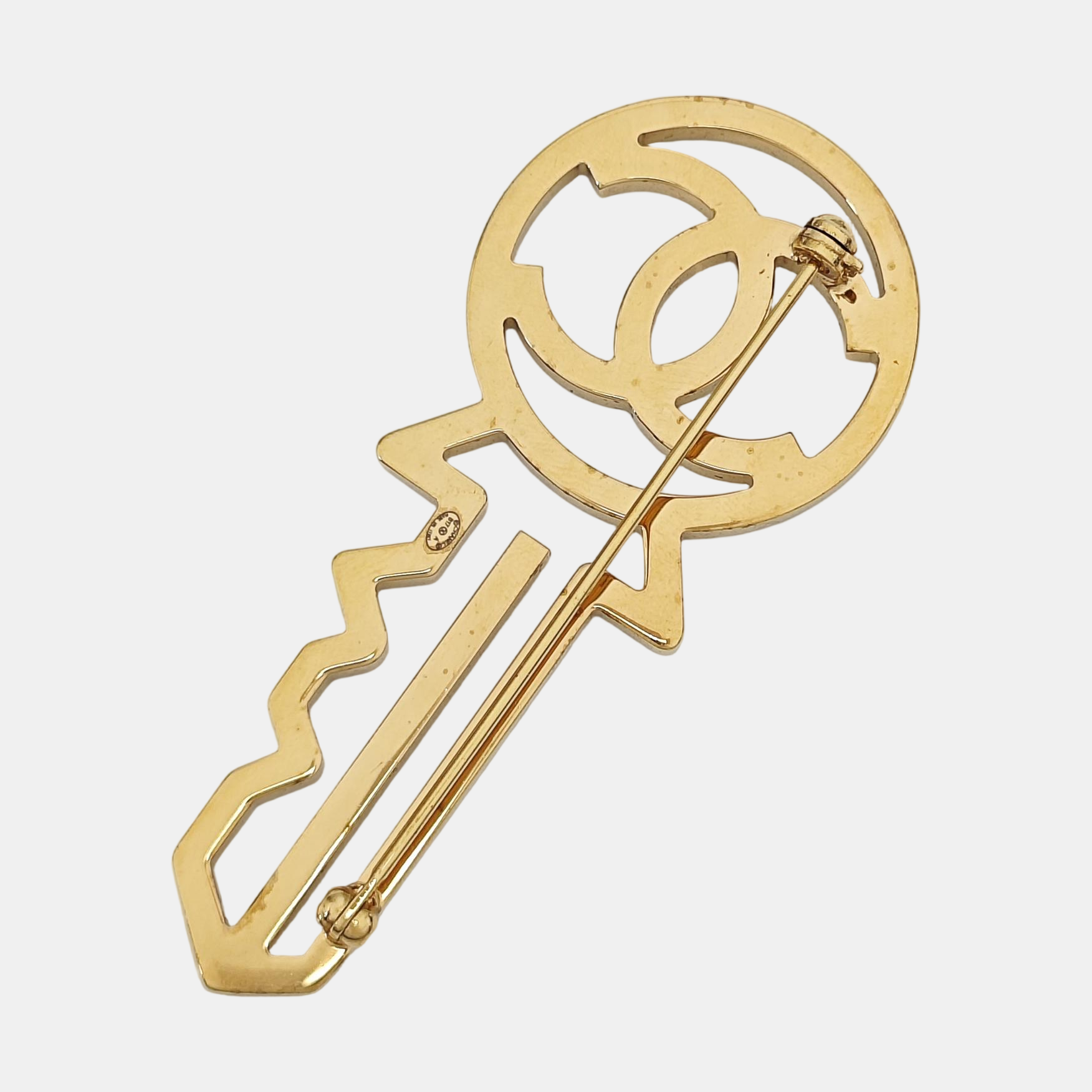 Metal Gold Brooch