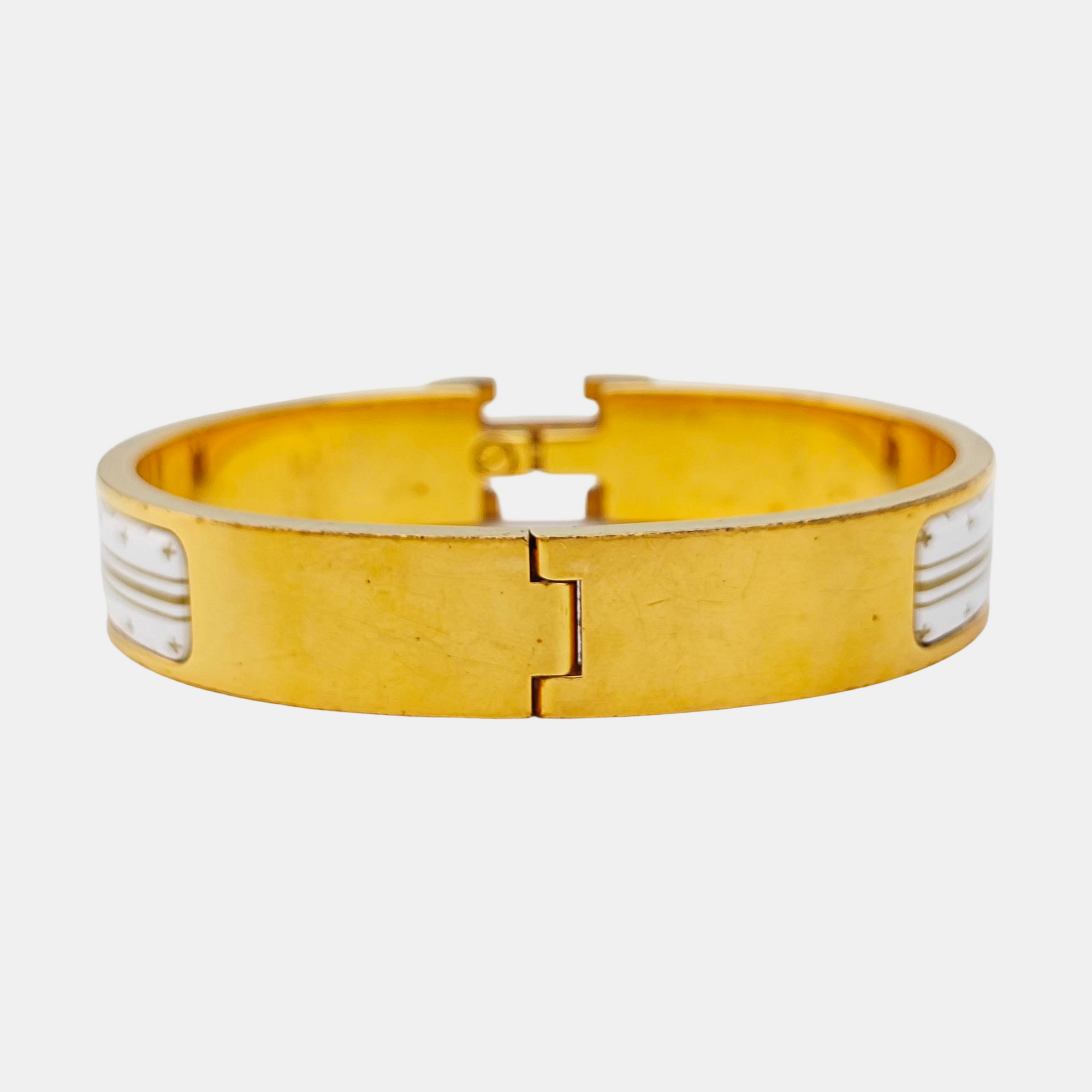 Clic H Metal Gold Bangle