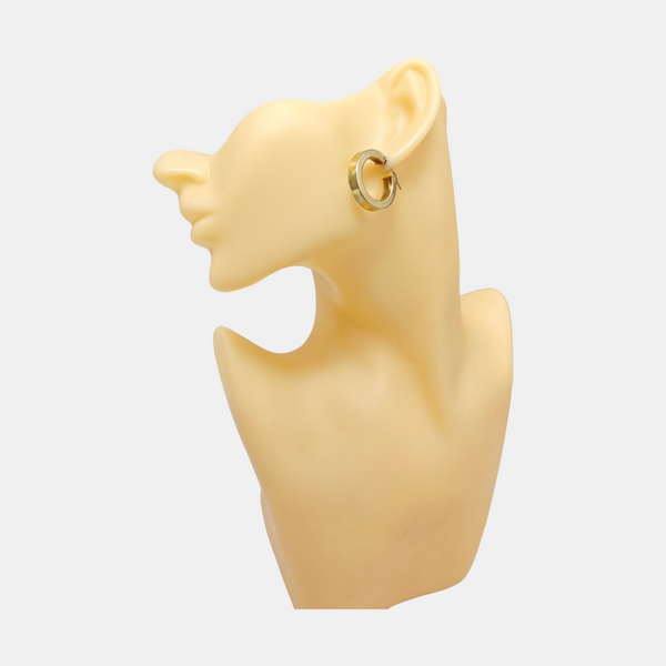 925 Sterling Silver Gold Stud Earrings