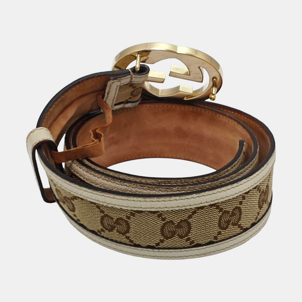 Fabric Belt Beige