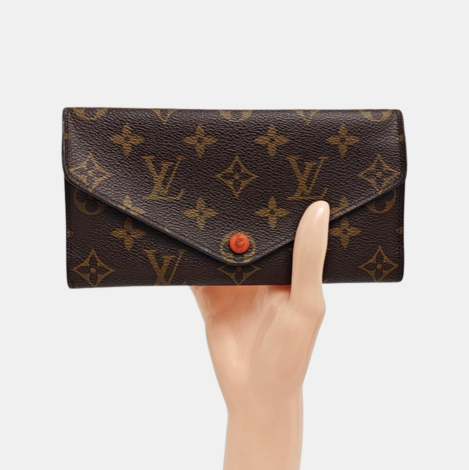 JOSÉPHINE Monogram Coated Canvas Brown Wallet