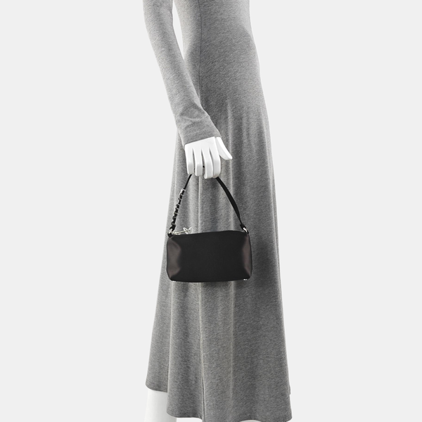 Fabric Top Handle Bag Black