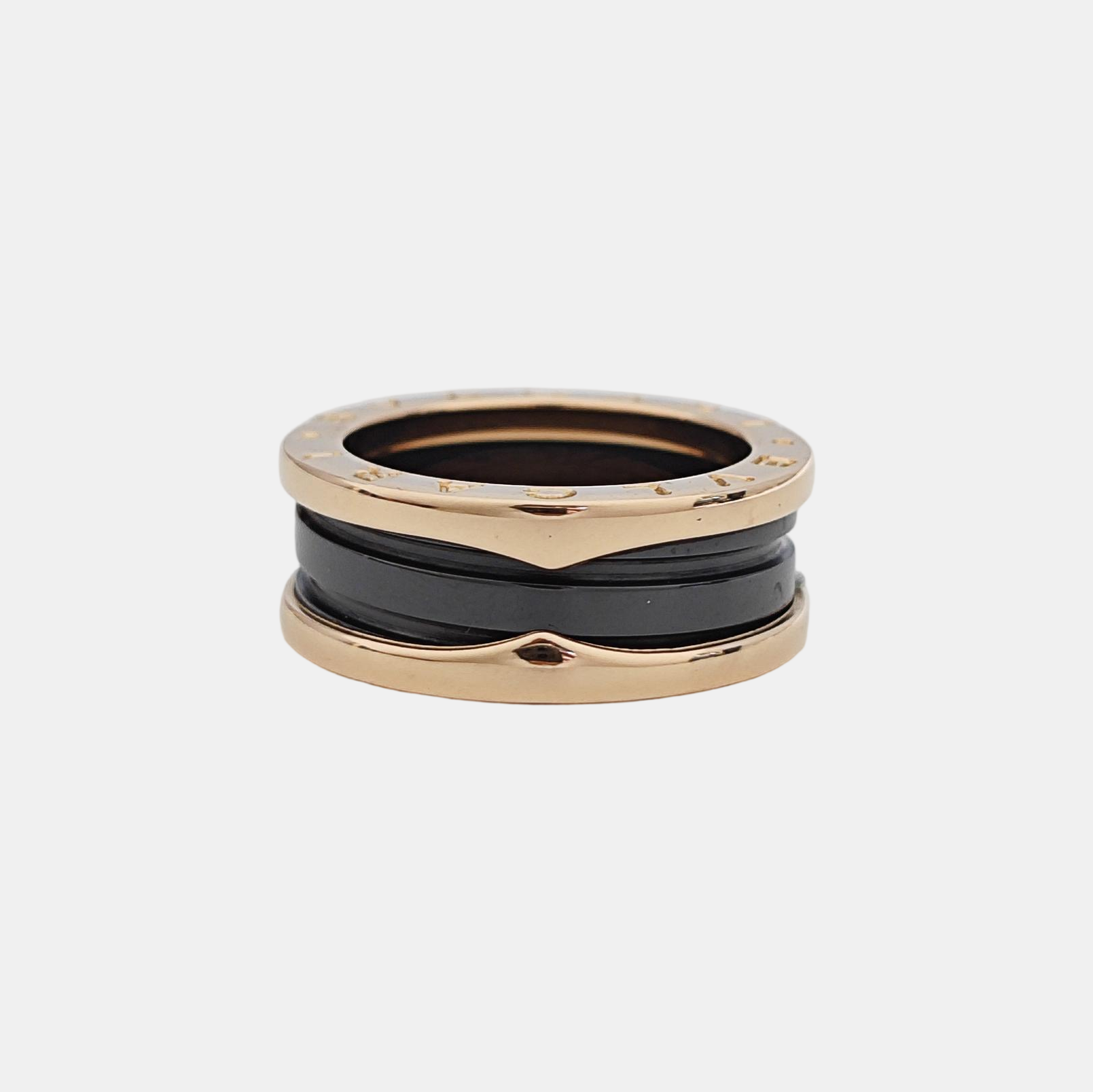 B.ZERO1 18k Rose Gold Ring EU 53
