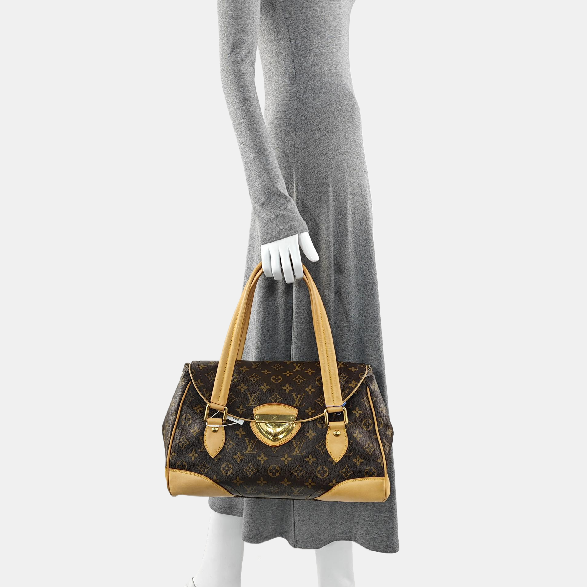 BEVERLY Monogram Coated Canvas Brown