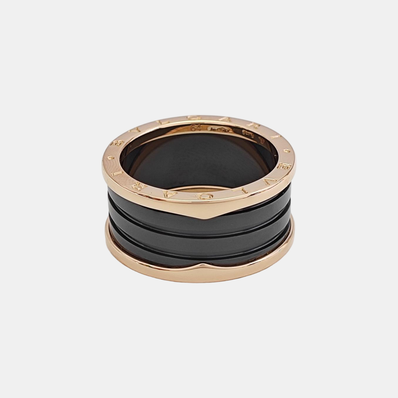 B.ZERO1 18k Rose Gold Ring EU 64