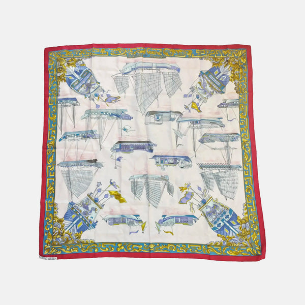 Mulberry Silk Silk Scarf Multicolor