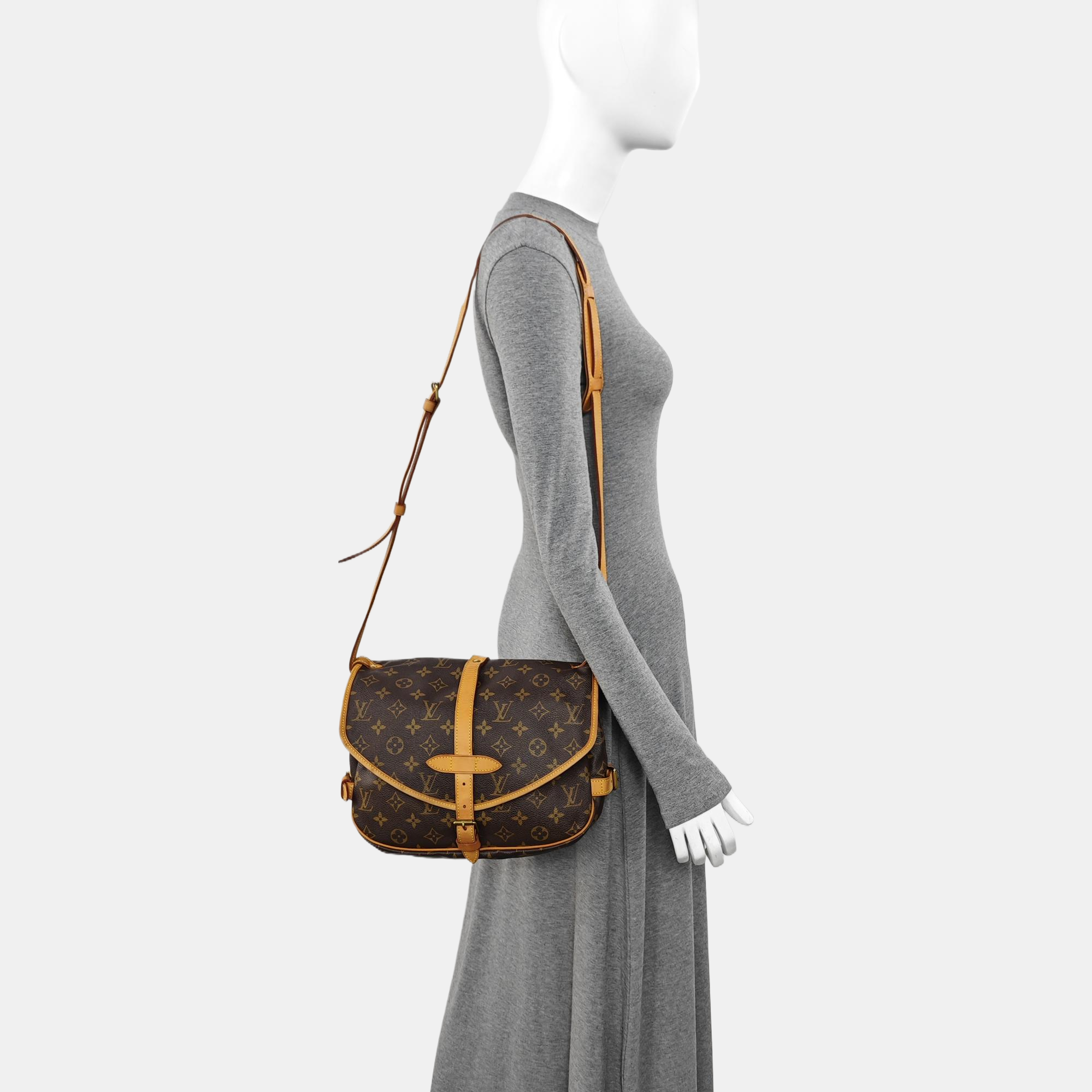 MARNE Monogram Coated Canvas Brown