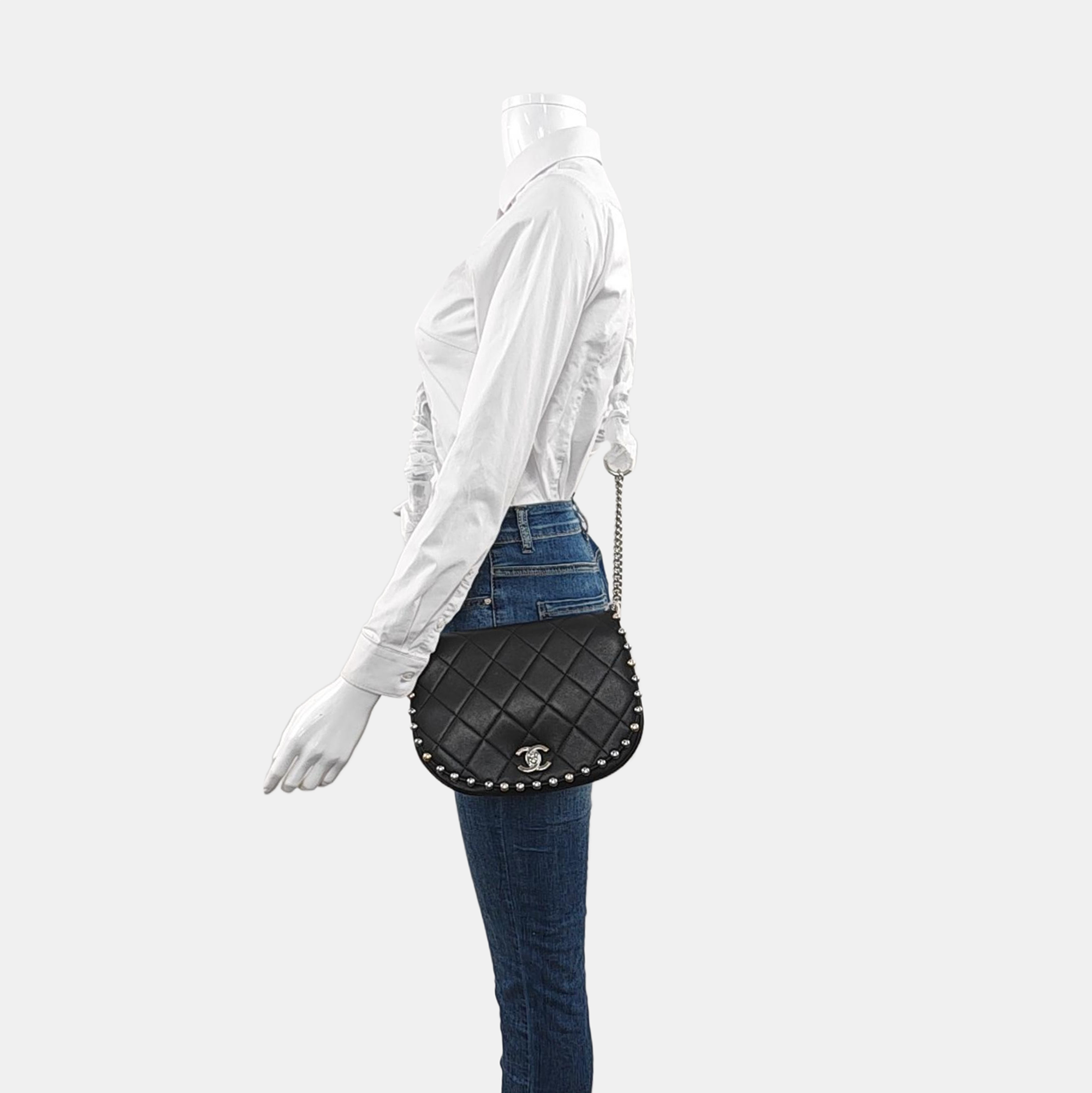 Quilted Lambskin Black
