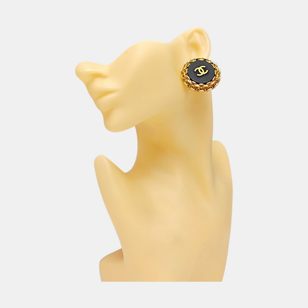 Metal Gold Clip On Earrings