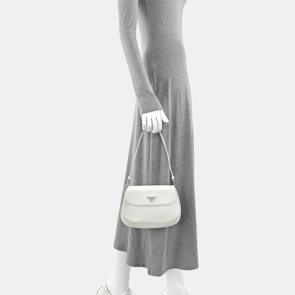 Cleo Saffiano Calfskin White
