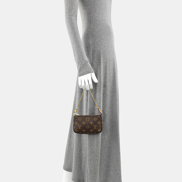 ACCESSOIRES Mini Monogram Coated Canvas Brown