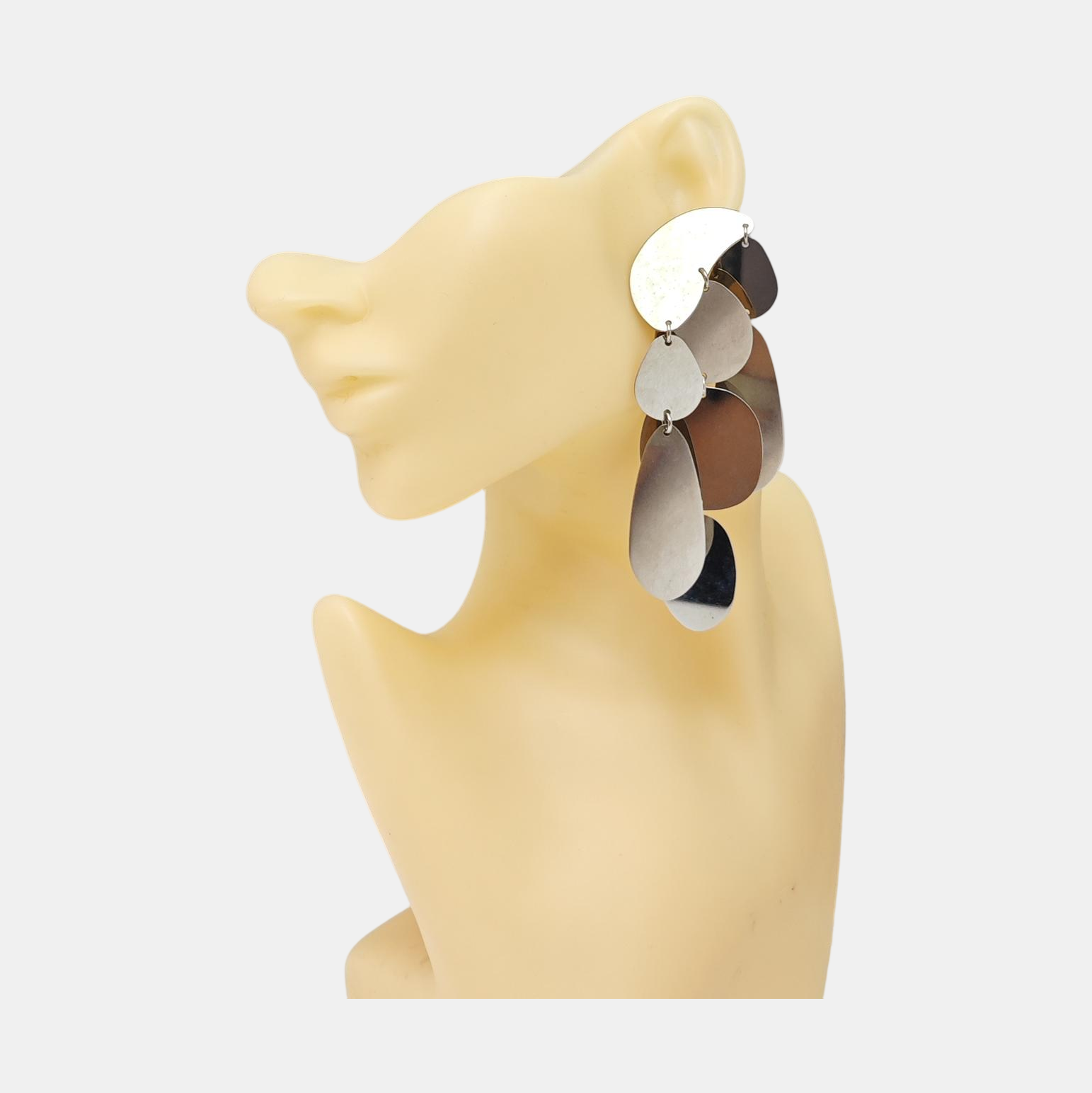 Metal Silver Stud Earrings