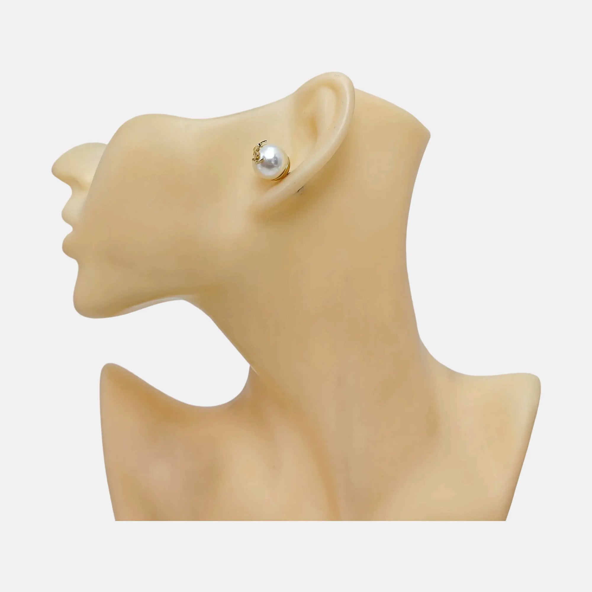 Metal Gold Stud Earrings