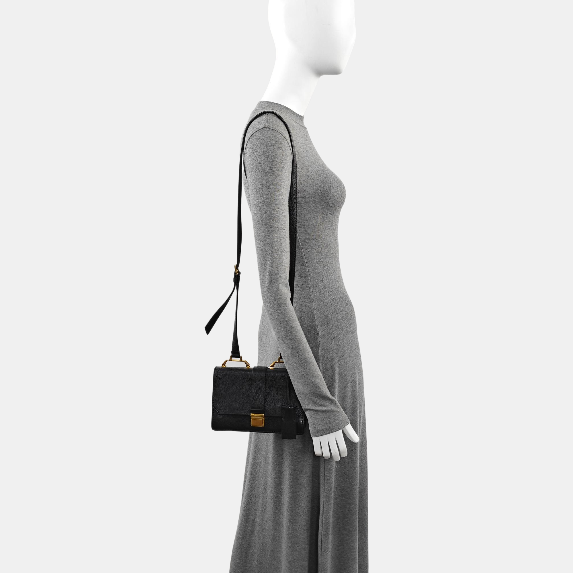 Miu Lady Calfskin Black