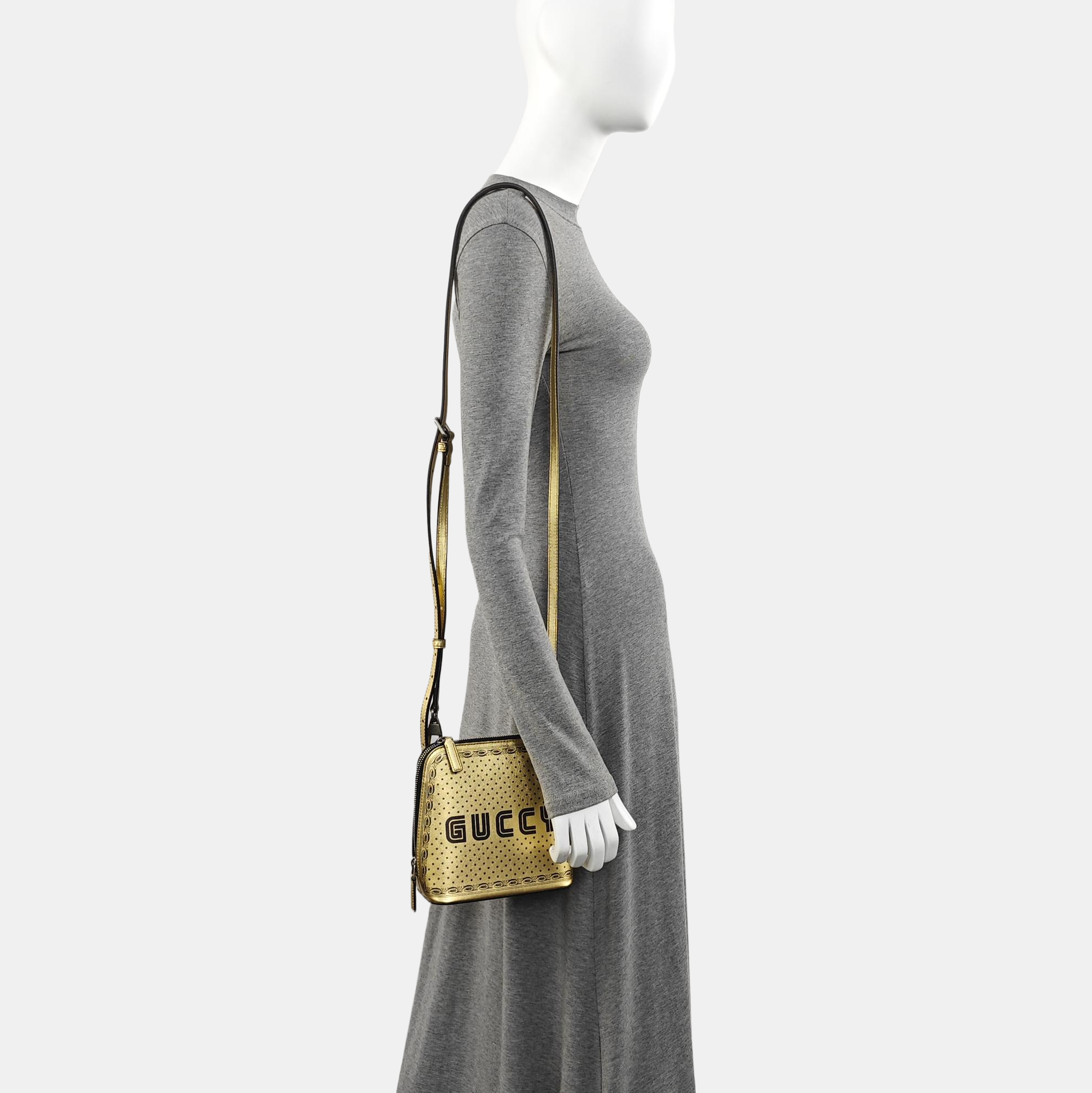 Gucci X Sega Small Calfskin Gold