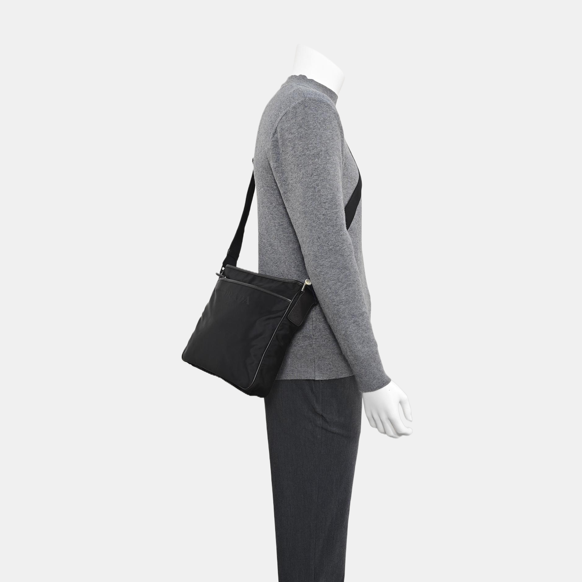 Nylon Tote Bag Black