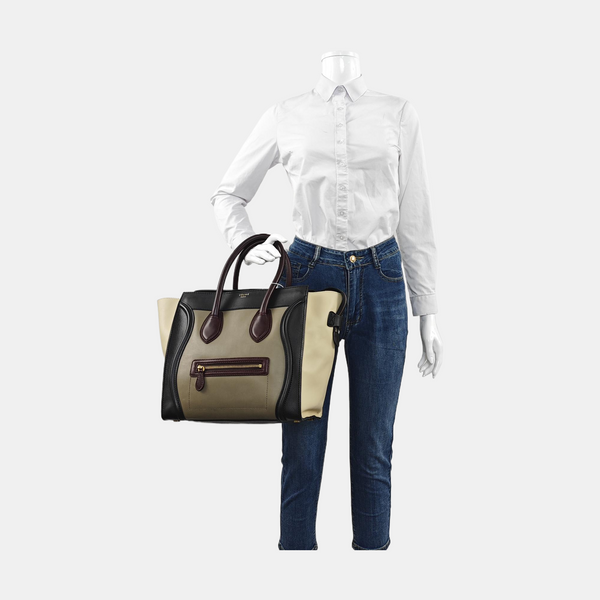 Authenticated pre-owned  LUGGAGE Mini Calfskin Multicolor - Tote Bag at Looply