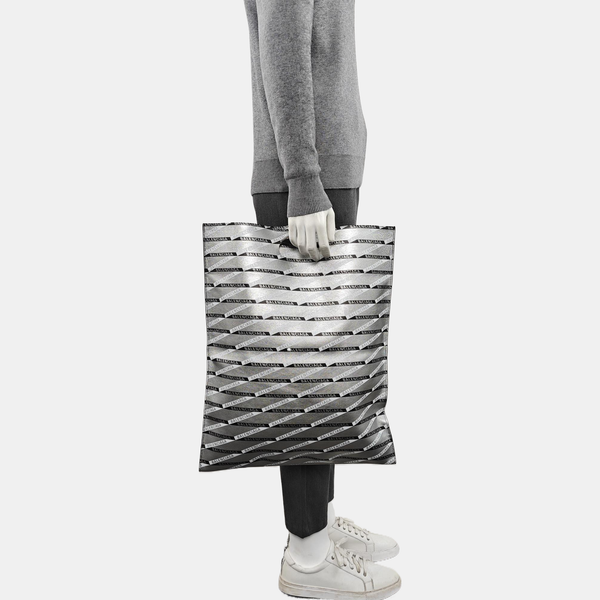 Calfskin Top Handle Bag Silver