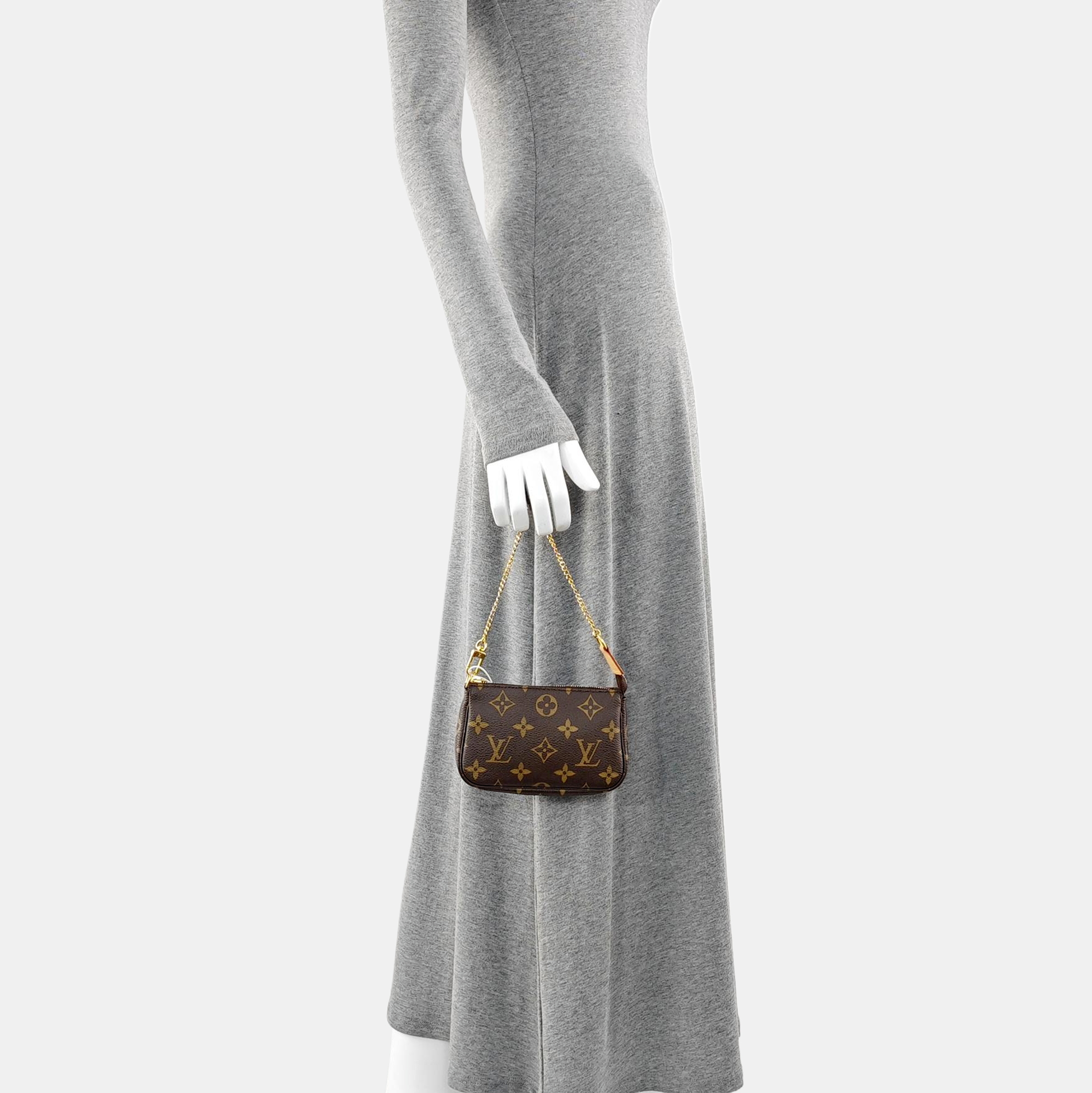 ACCESSOIRES Mini Monogram Coated Canvas Brown