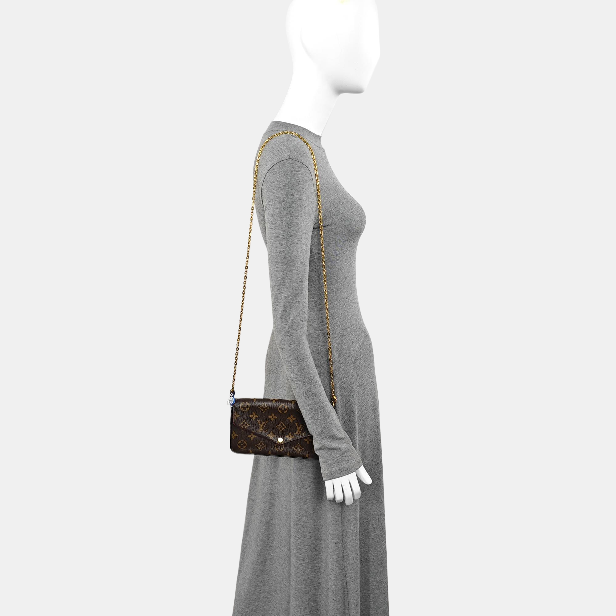 FÉLICIE Monogram Coated Canvas Brown